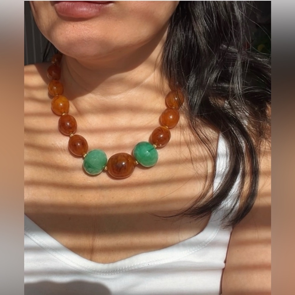 Big beaded necklace